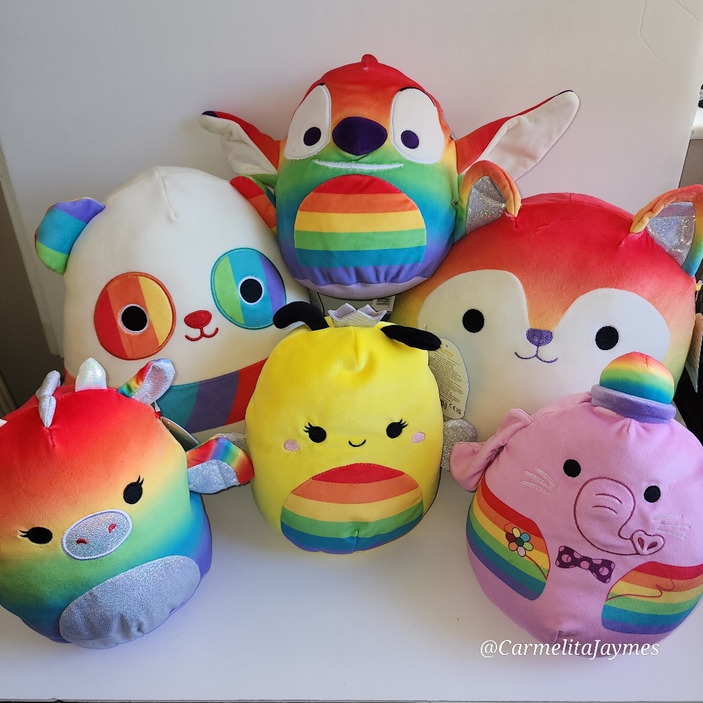 6pc 🌈 Disney & Way Out Pride Collection  Original Squishmallows ☆》NWT《☆